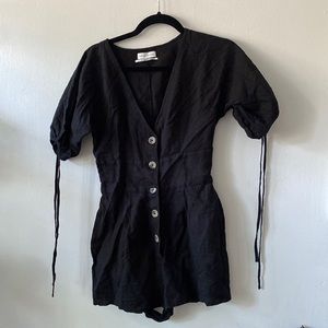 Urban outfitters black cotton romper